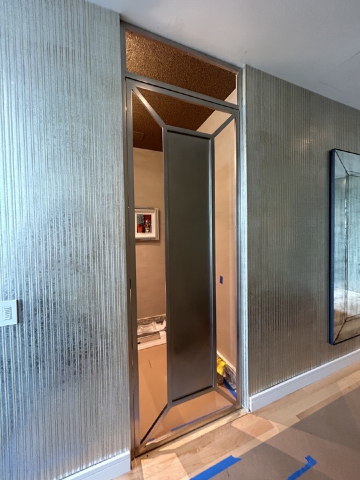 Nickel plated doors