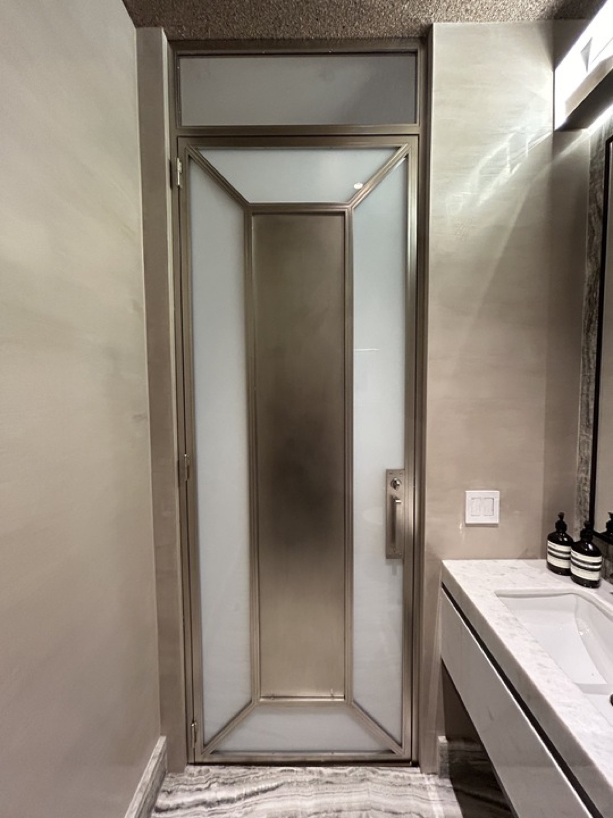 Nickel plated doors