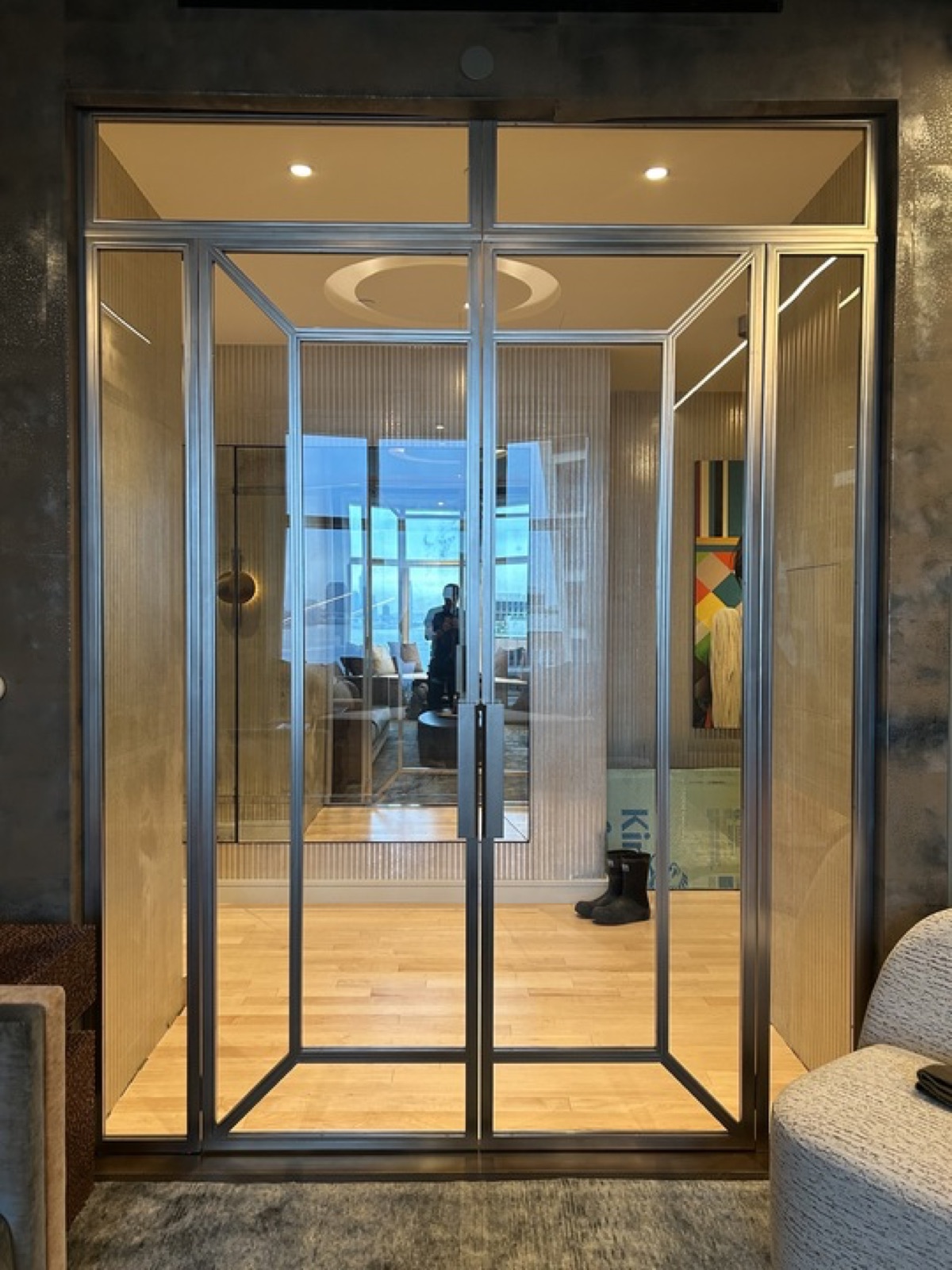 Nickel plated doors