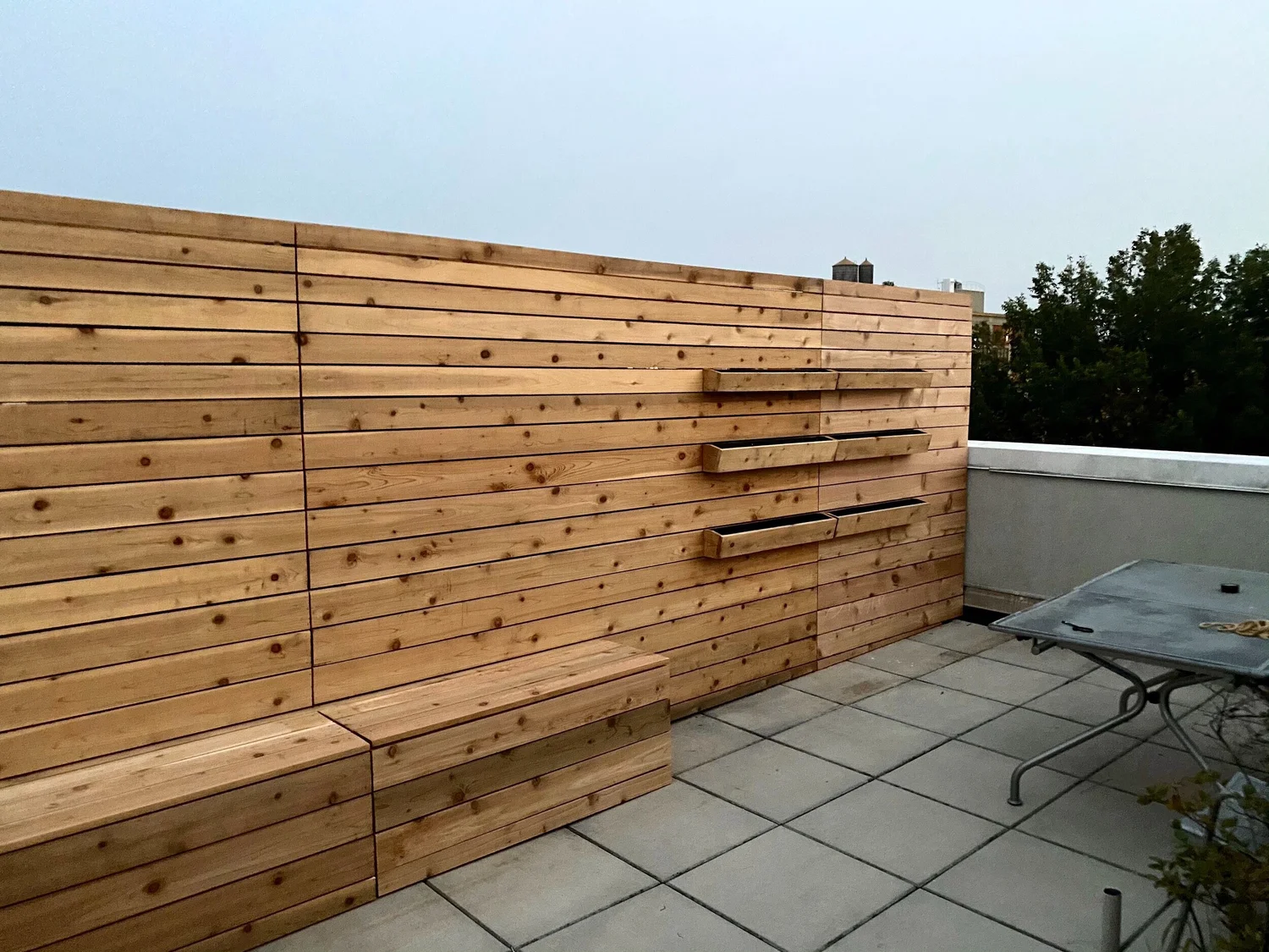 Rooftop Privacy Wall