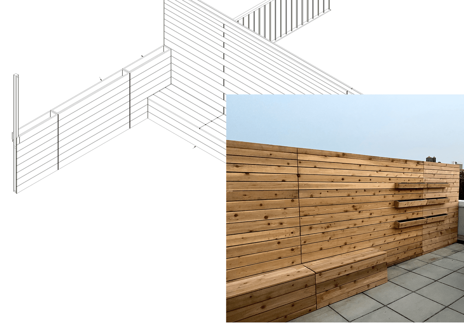 Rooftop Privacy Wall